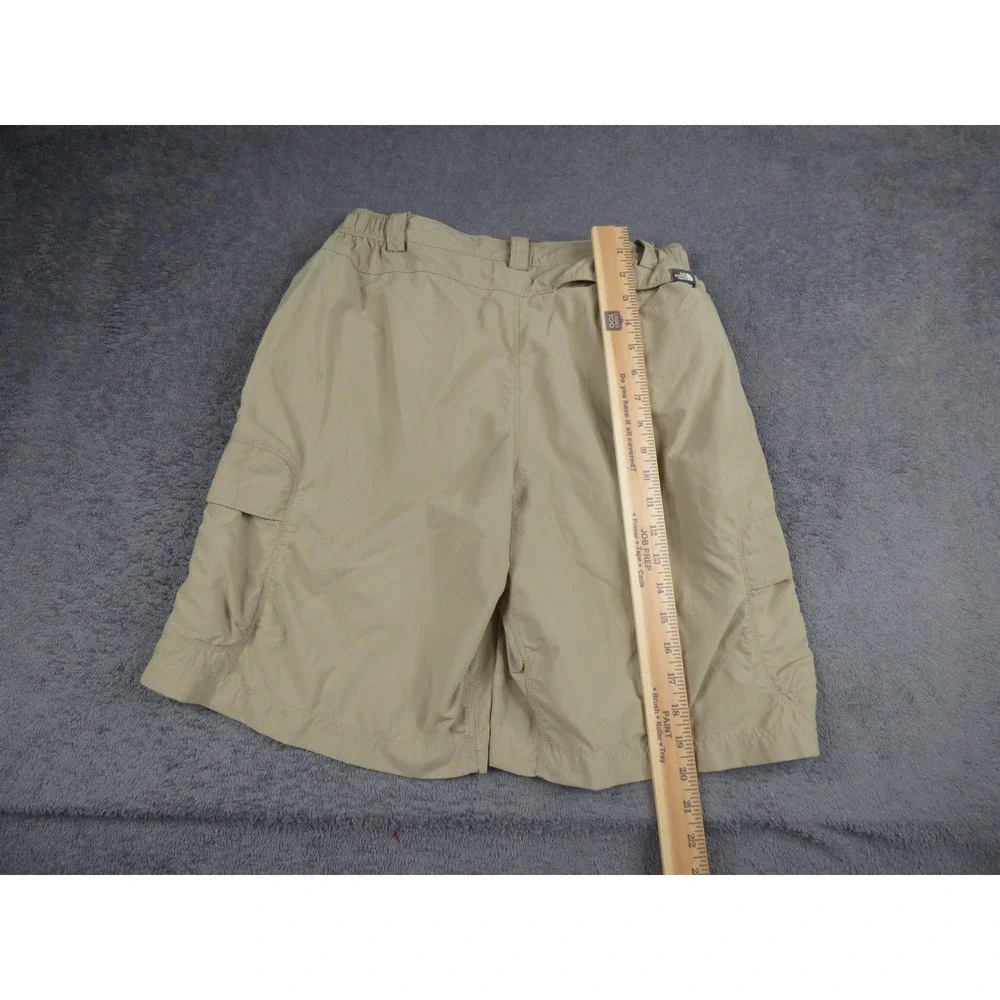 The North Face Mens Khaki Tan Nylon Cargo Hiking Shorts Small Regular S/P